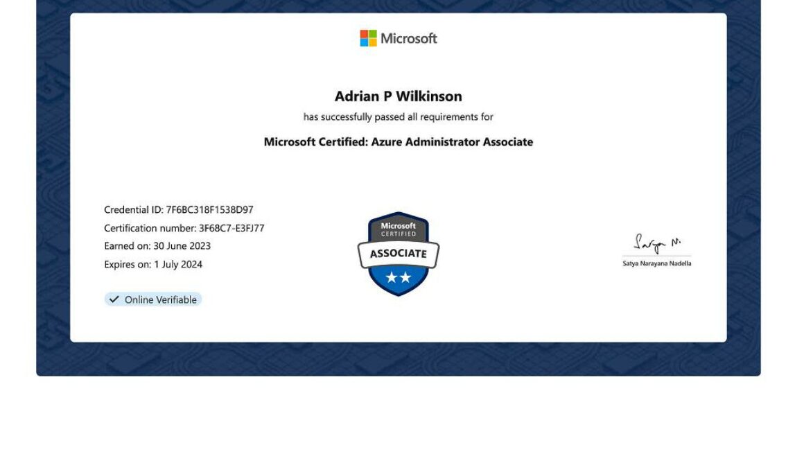 Microsoft Certified: Azure Administrator Associate [AZ-104]