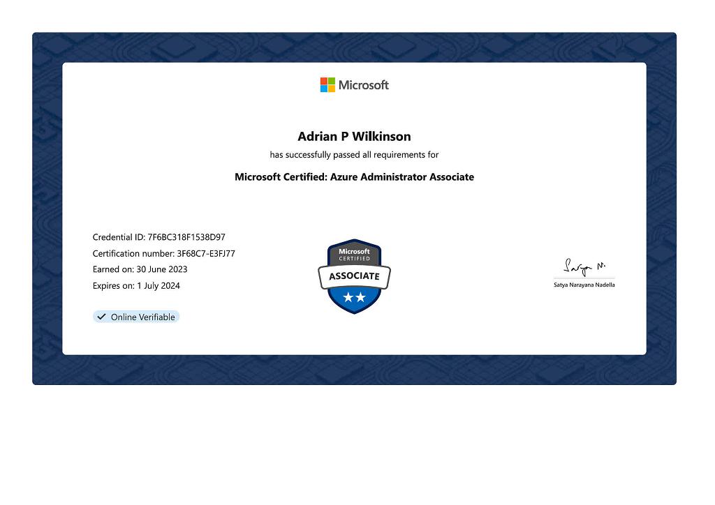 Microsoft Certified: Azure Administrator Associate [AZ-104]