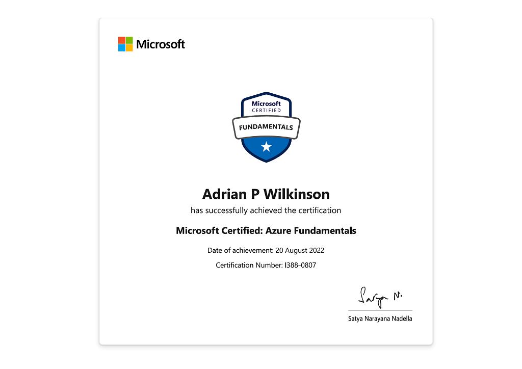 Microsoft Certified: Azure Fundamentals [AZ-900]