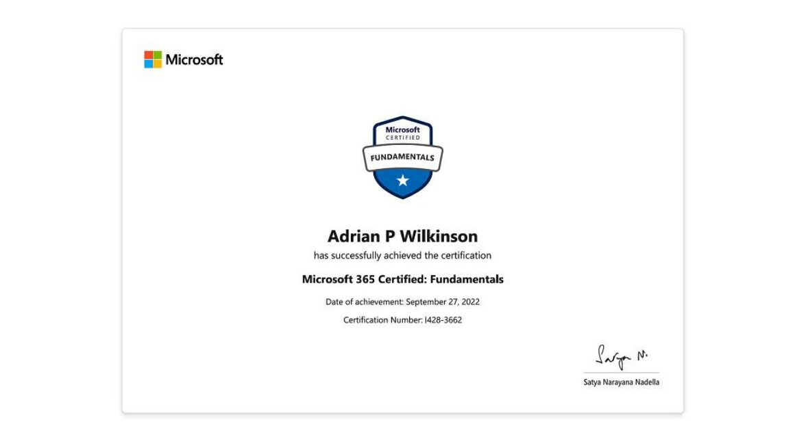 Microsoft 365 Certified: Fundamentals [MS-900]